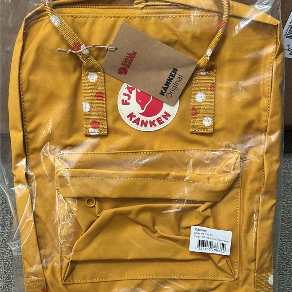 Fjallraven Kånken Yellow Backpack